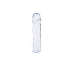 Crystal Jellies 8 Inch Classic Dildo in Clear